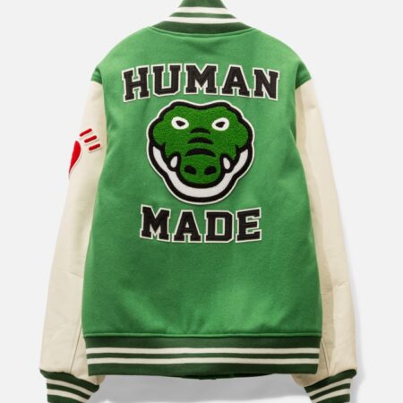 Green And White Varsity Jacket 2