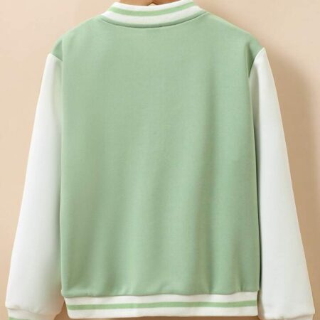 Mint Green Varsity Jacket