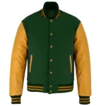 Orange And Green Varsity Jacket