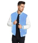 sky blue varsity jacket