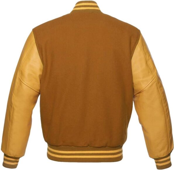 varsity jacket gold