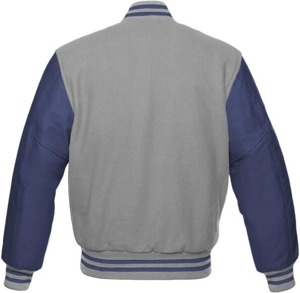 Blue And Grey Varsity Jacket