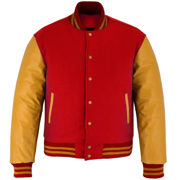 Allen Red And Gold Varsity Jacket