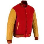Allen Red And Gold Varsity Jacket