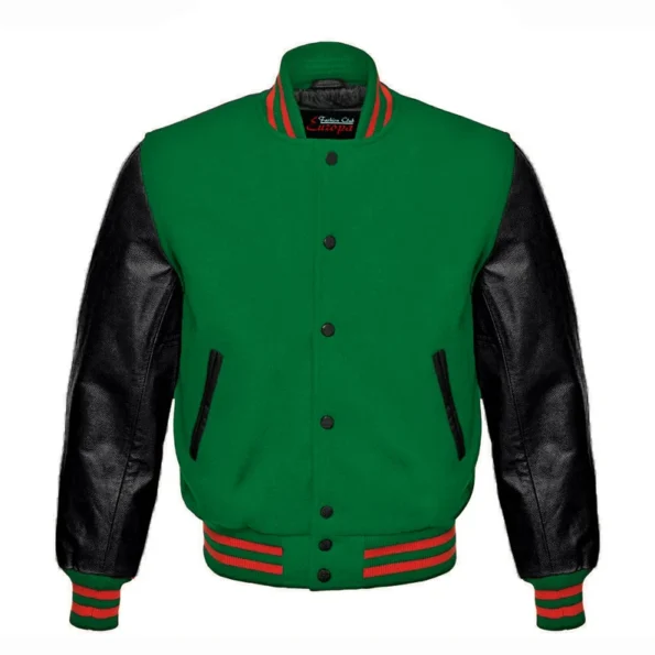 Black And Green Varsity Jacket