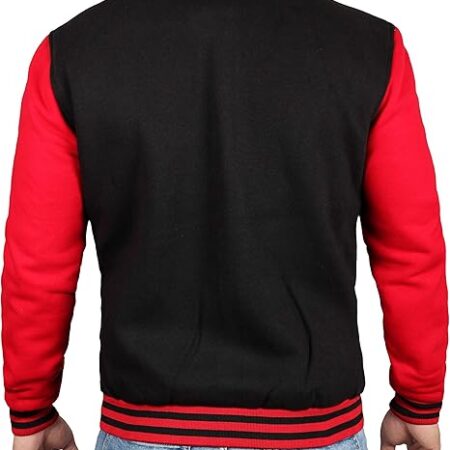 Black Red Letterman Jacket
