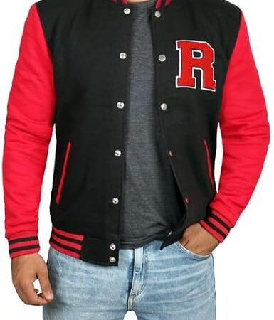 Black Red Letterman Jacket