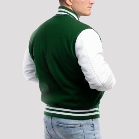 Mens Green Varsity Jacket