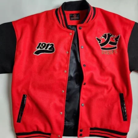 Dark Red Varsity Jacket