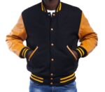 Gold And Black Varsity Jacket