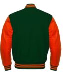 Green And Orange Varsity Jacket