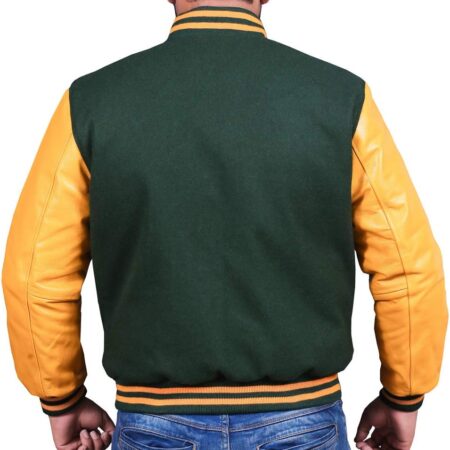 Green Yellow Varsity Jacket