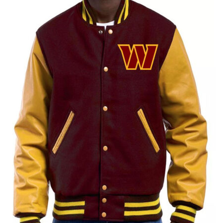 Maroon And Gold Varsity Jacket
