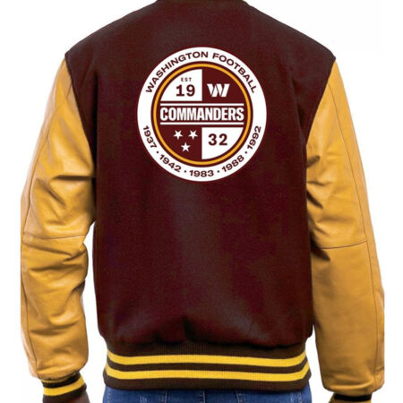 Maroon And Gold Varsity Jacket