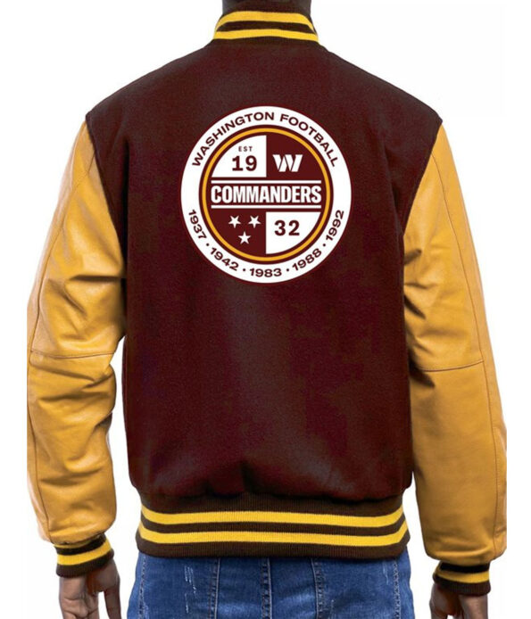 Maroon And Gold Varsity Jacket
