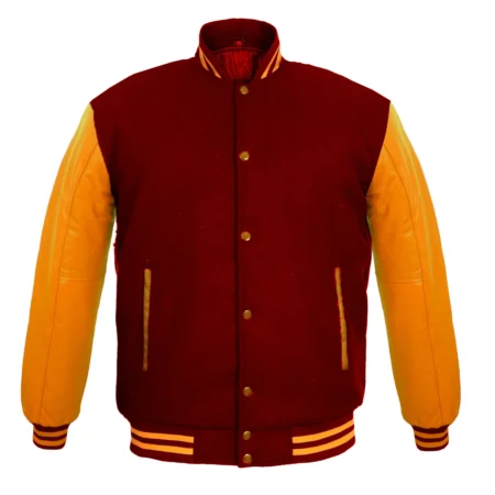 Maroon Gold Varsity Jacket Aliexpress