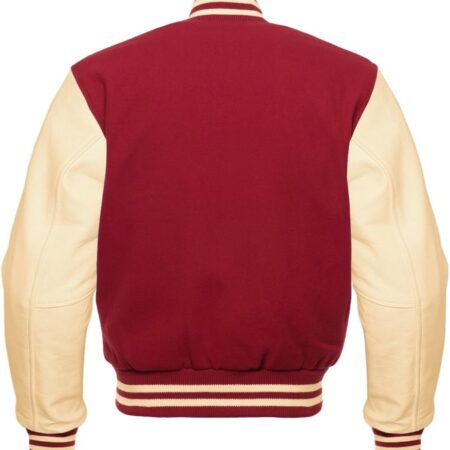 Maroon Gold Varsity Jacket