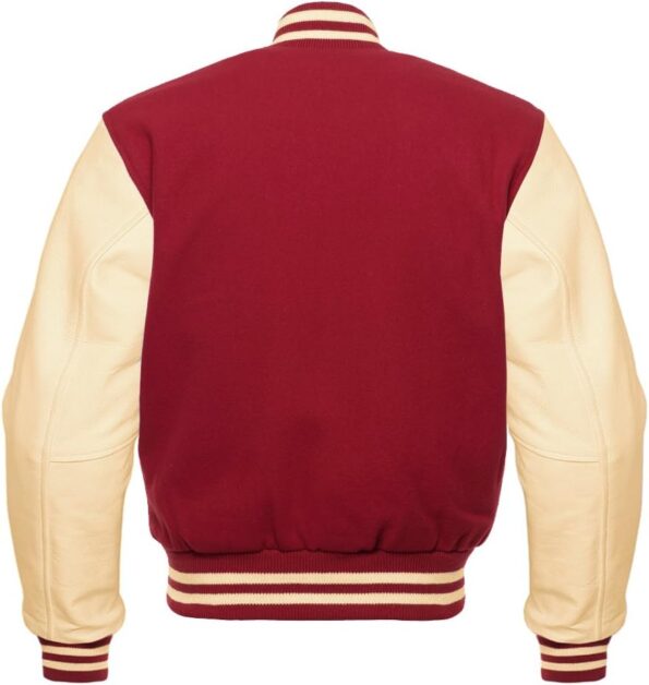 Maroon Gold Varsity Jacket