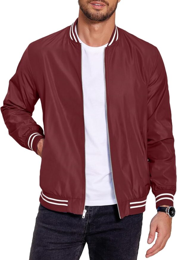 Maroon Varsity Bomber Jacket