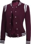 Maroon Varsity Jacket Womens3