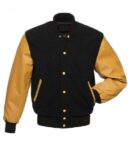 varsity jacket black and gold