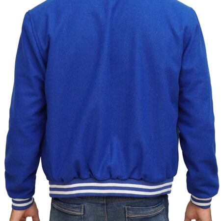 Mens Blue Varsity Jacket