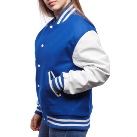 Women's Blue Varsity Jacket