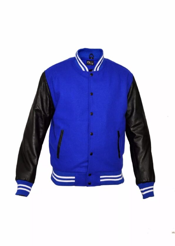 Varsity Jacket Black And Blue