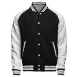 Black And White Reversible Varsity Jacket