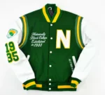 Green Norfolk State University Varsity Jacket