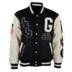 Homestead Grays Vintage Black White Wool & Leather Varsity Jacket