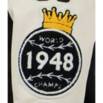 Homestead Grays Vintage Black White Wool & Leather Varsity Jacket