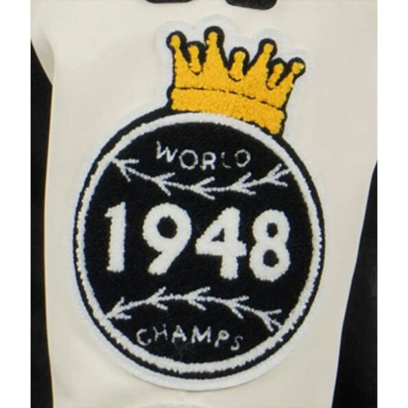 Homestead Grays Vintage Black/White Wool & Leather Varsity Jacket