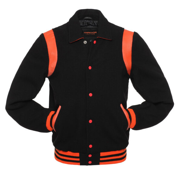 Varsity Black Wool Jacket