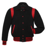 Varsity Wool Black Jacket