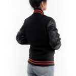 Womens-Black-Wool-And-Leather-With-Orange-Stripes-Varsity-Jacket-1.jpg