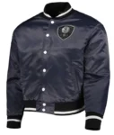 Brooklyn Nets 10th Anniversary Charcoal Satin Jacket