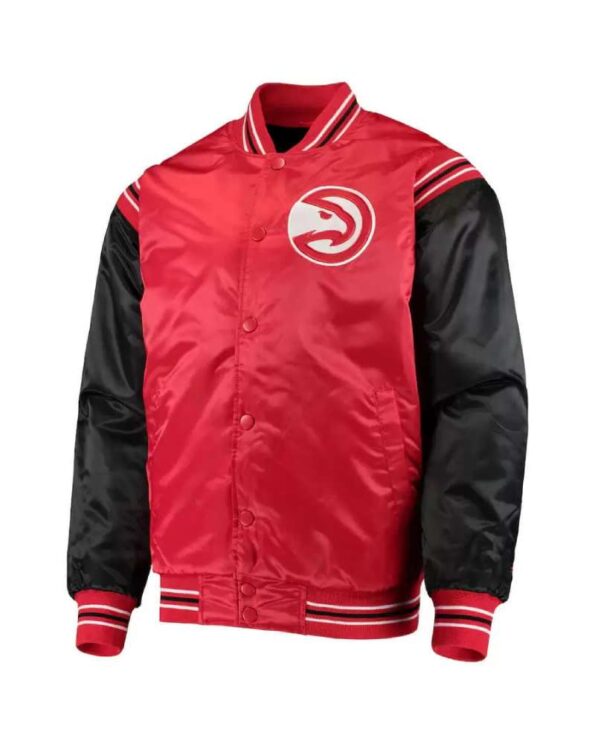 nba atlanta hawks the enforcer varsity satin jacket