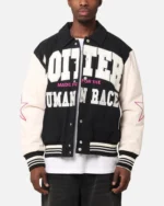 Vice City Loiter Racing Varsity Jacket Black Vice City Loiter Racing Varsity Jacket Black