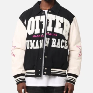 Vice City Loiter Racing Varsity Jacket Black