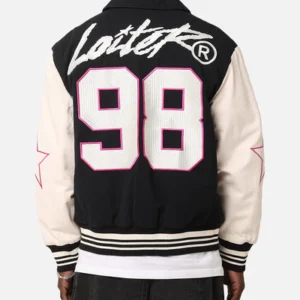 Vice City Loiter Racing Varsity Jacket Black