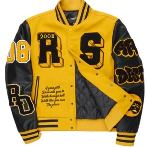 Leslaw Yellow/Black Varsity Jacket