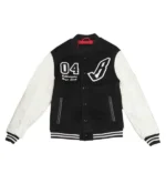 04 BBC White and Black Letterman Jacket 04 BBC White and Black Letterman Jacket