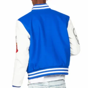 eisen royal blue/white varsity jacket
