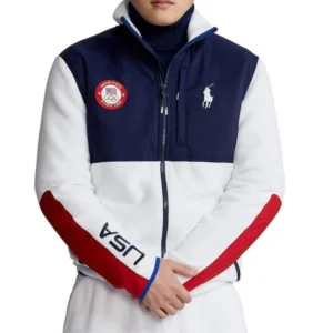 2022 Olympics Ceremony Team USA Navy Blue and White Jacket
