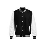 Cotton Blend Casual Varsity Jacket Cotton Blend Casual Varsity Jacket