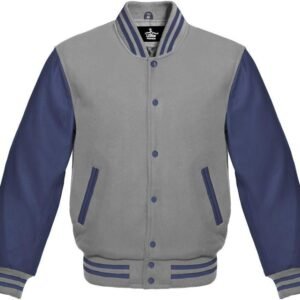 Blue And Grey Varsity Jacket