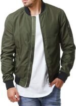 Army Green Varsity Jacket Army Green Varsity Jacket