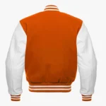 Orange & White Stylish Varsity Letterman Jacket Orange & White Stylish Varsity Letterman Jacket