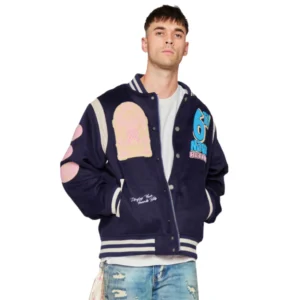 6th Nbrhd Hit Records Purple Varsity Jacket